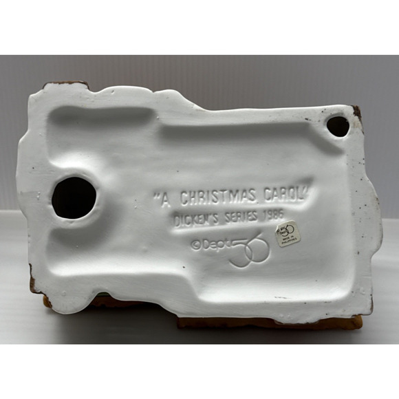 Vintage Dept 56 Dickens Village The Cottage Of Bob Cratchit Tiny Tim No Light - Picture 6 of 13